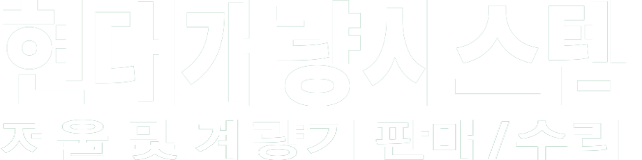 현대개량시스템 화이트 로고 이미지
